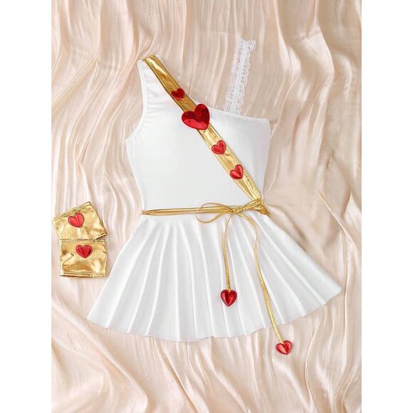 Goddess Aphrodite Cupid of Love Lingerie Cosplay Costume L - Picture 2 of 4